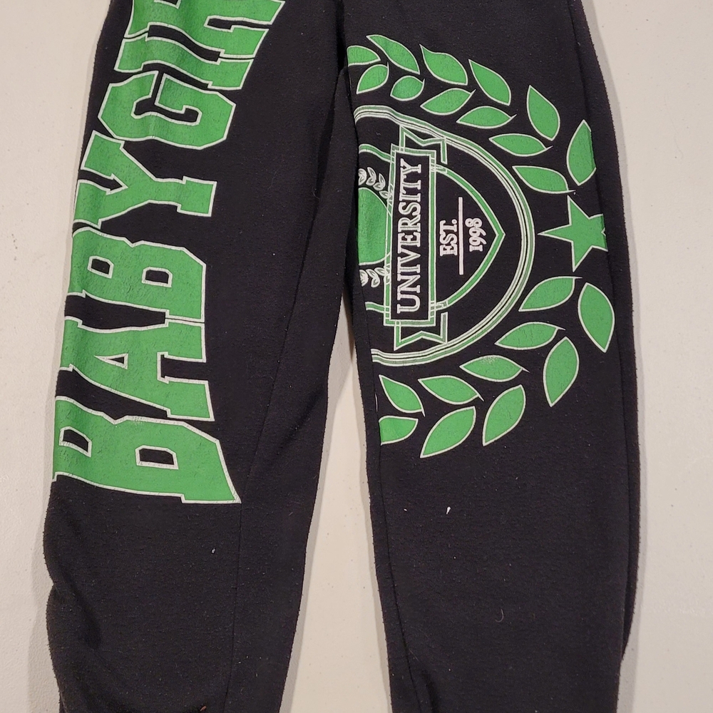 Black and Green Kids Joggers